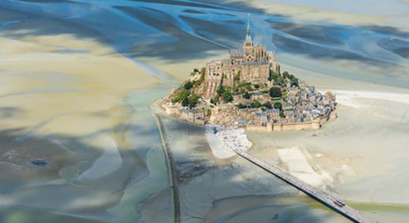 Survol en avion léger du Mont Saint Michel