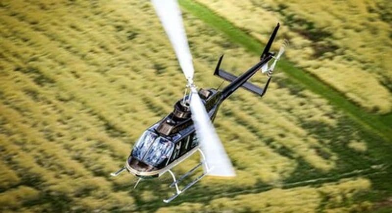 Baptême en hélicoptère à Angers