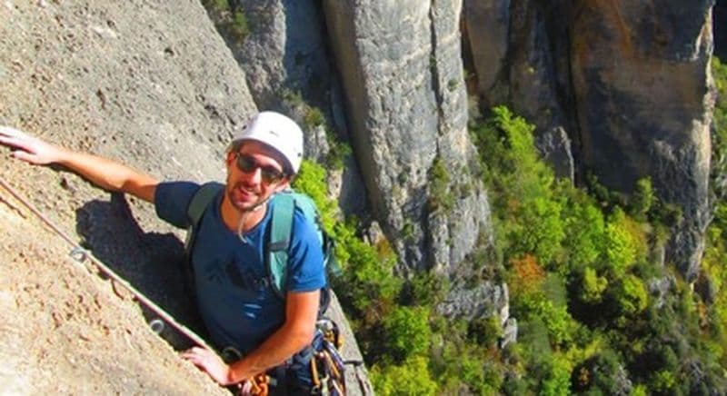 Escalade près de Millau dans les Gorges du Tarn