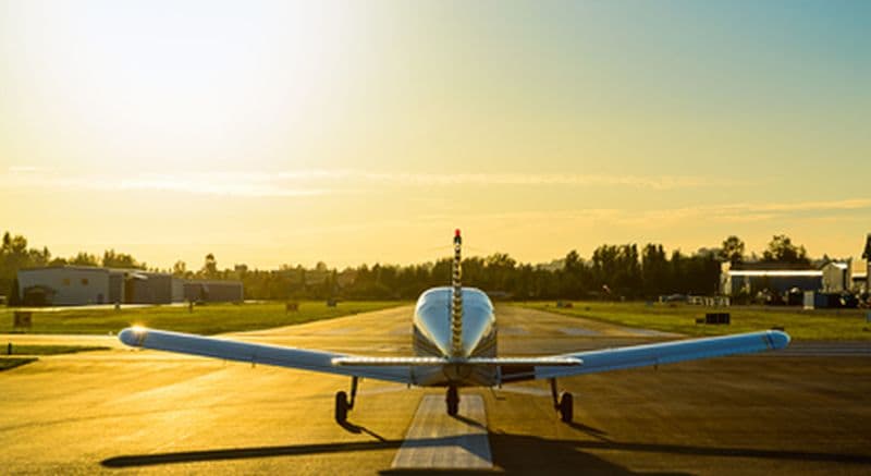 Vol en avion léger à Lens