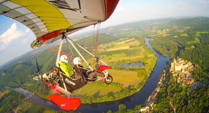 Baptême en ULM Pendulaire à Floudès près de Bordeaux