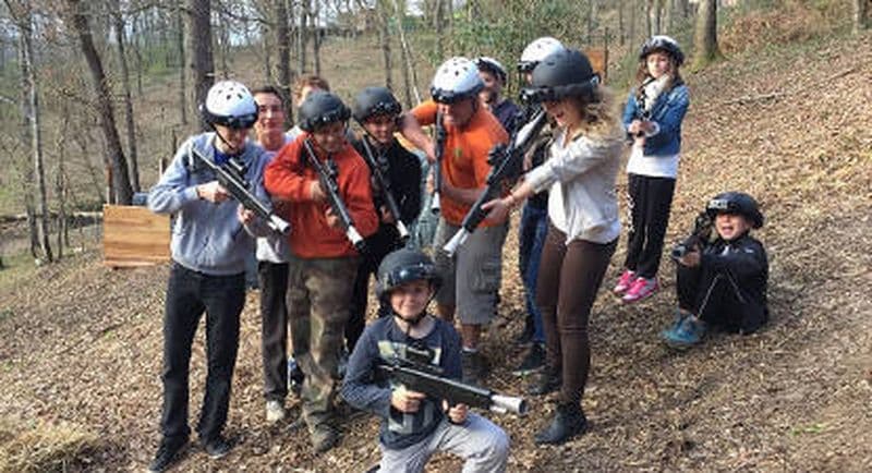 Partie de Laser-game à Pont-du-Casse près d'Agen