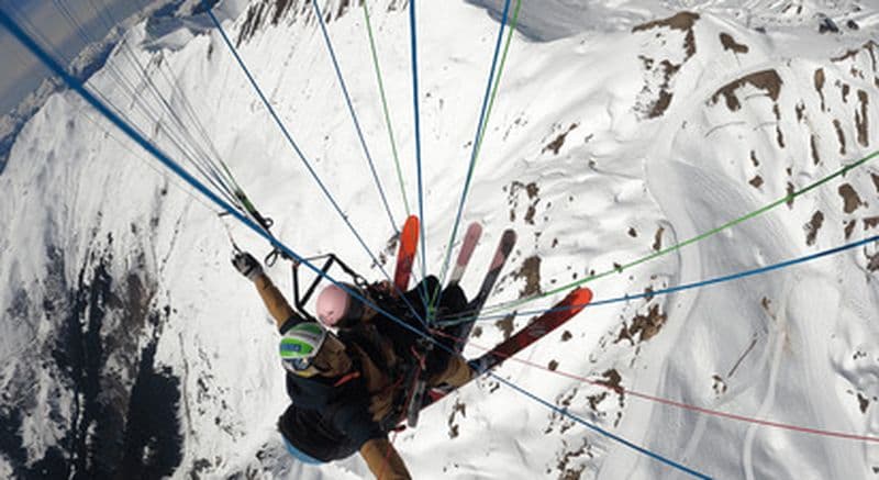 Vol en parapente entre la Plagne et Champagny