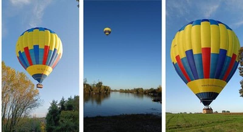 Vol en Montgolfière au dessus des vignobles du Bordelais