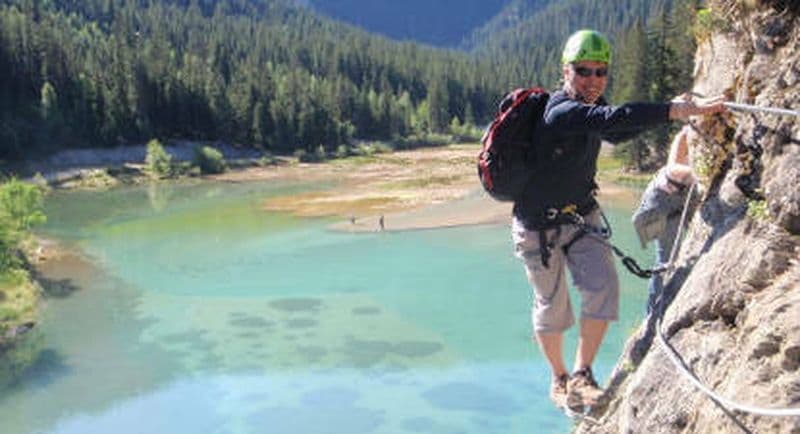 Séance de Via-Ferrata Lac Rosière Moutiers en Savoie