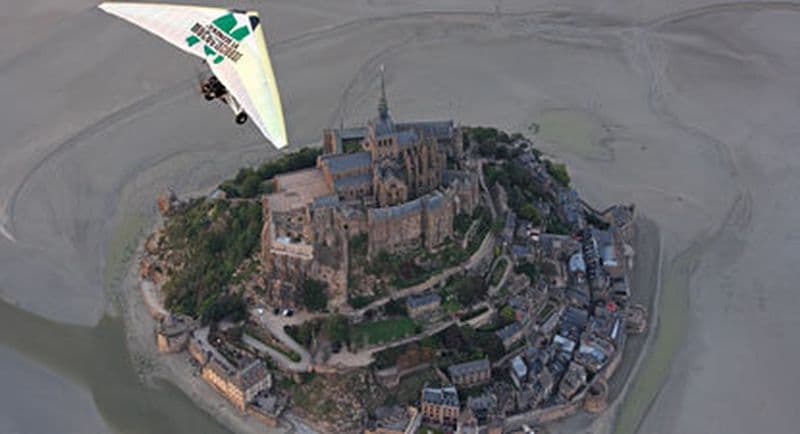 Baptême en ULM Pendulaire au dessus du Mont-Saint-Michel