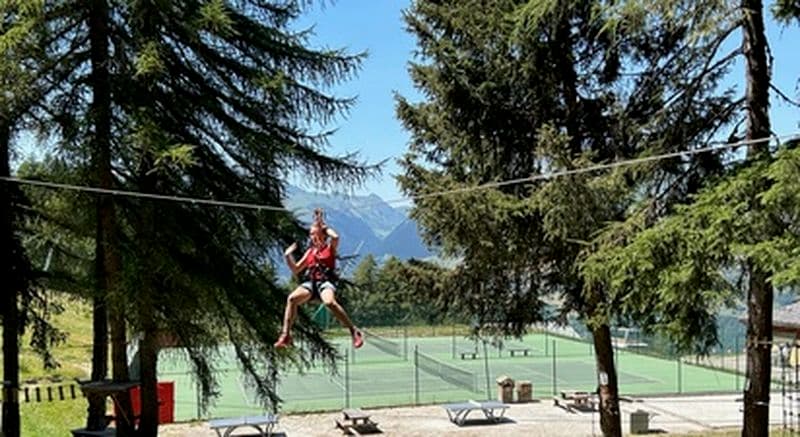 Parcours accrobranche à La Plagne