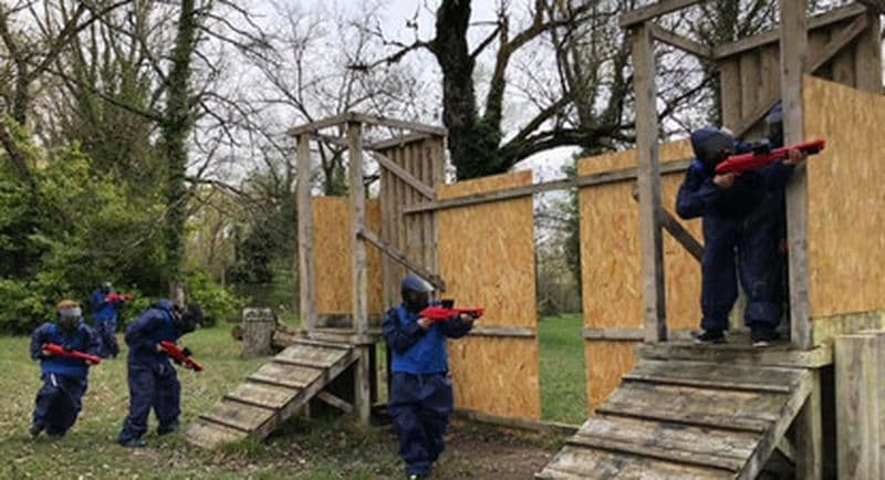 Partie de Paintball à Nievroz au Nord de Lyon