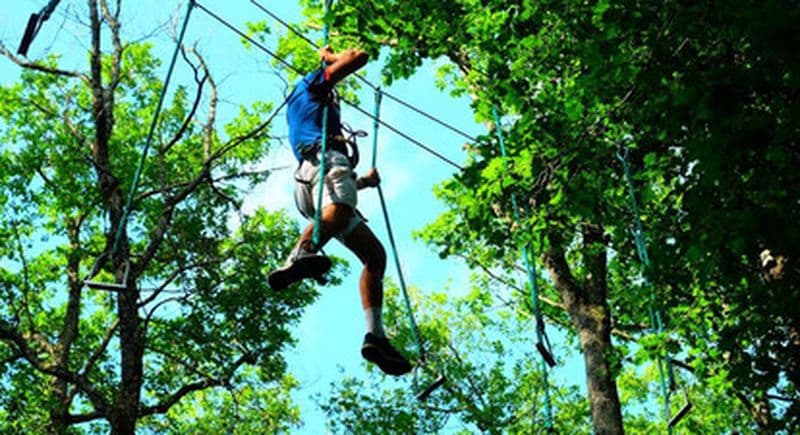 Accrobranche ou Tyrolienne géante à Castelmaurou près de Toulouse