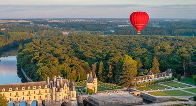 Vol en montgolfière au Château de Chenonceau
