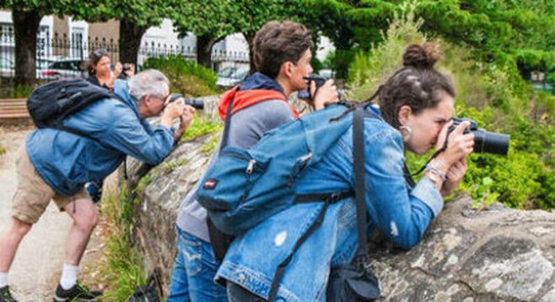 Cours de photographie en extérieur à Nantes
