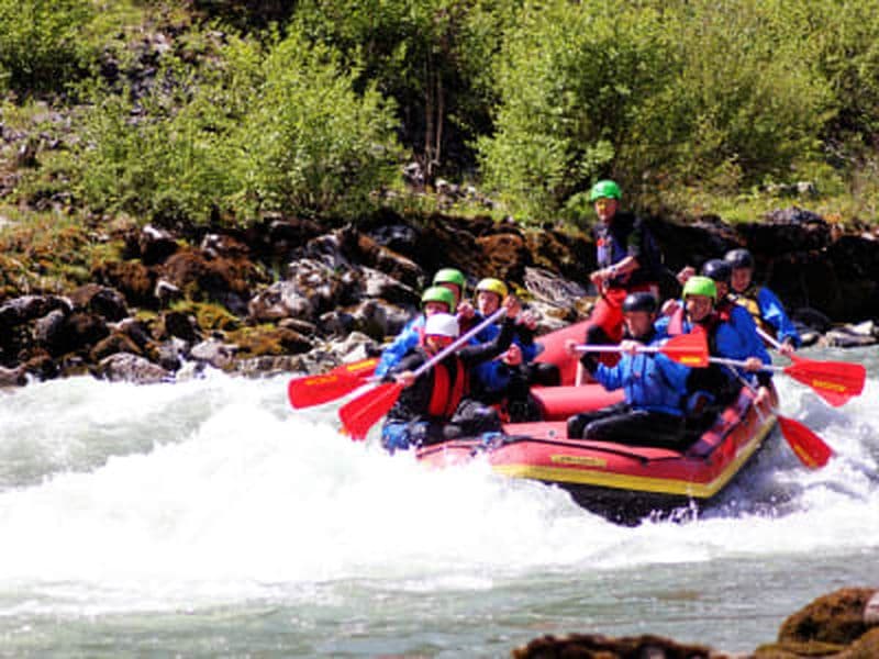 Rafting en eaux vives sur la rivière Salzach, au départ de Taxenbach