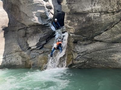 Canyoning sportif dans le canyon de l’Ecot depuis La Plagne-Tarentaise