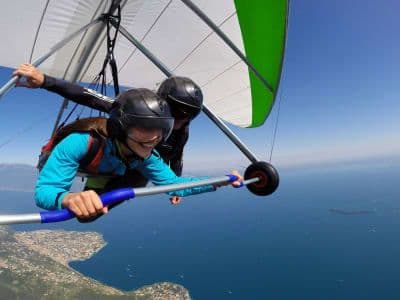 Vol en tandem en deltaplane au-dessus du lac de Garde