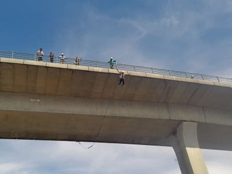 Saut à l'élastique le long de la rivière Miño à Melgaço