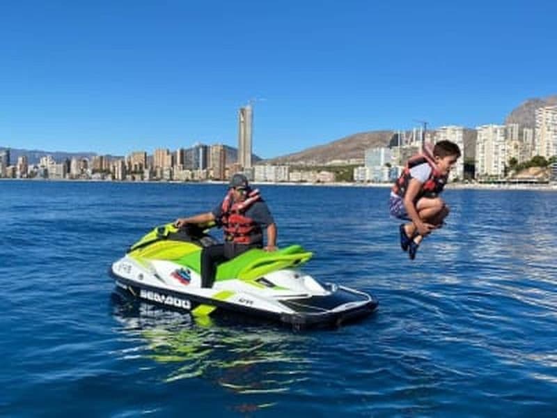 Tour en jet ski dans la baie de Benidorm