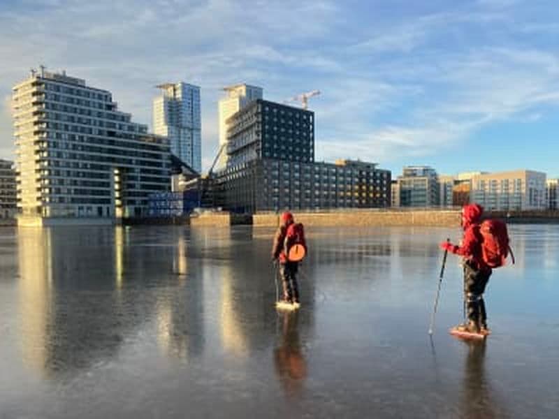 Patinage sur glace à Helsinki, Finlande