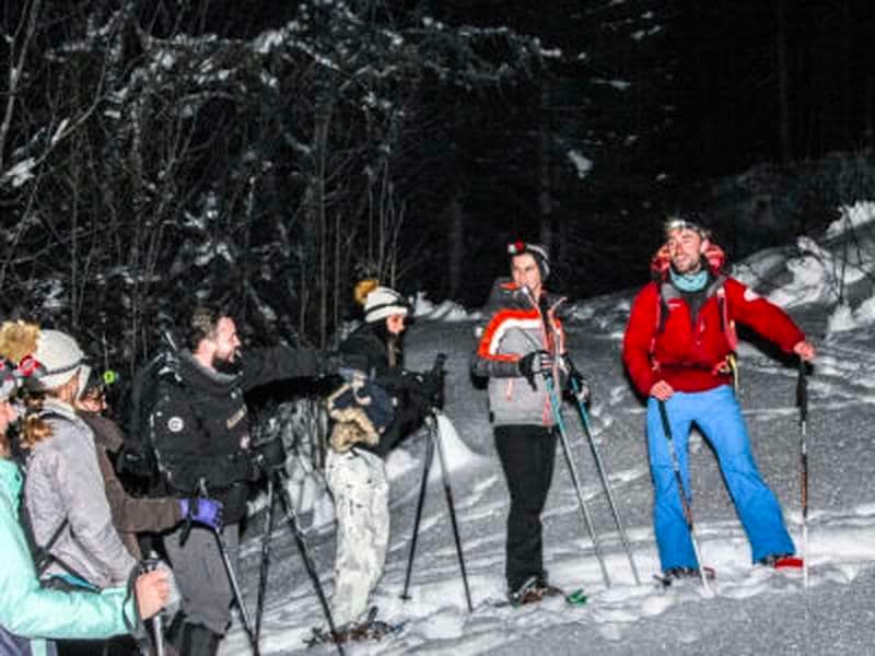 Randonnée Nocturne Raquettes à Neige à Megève