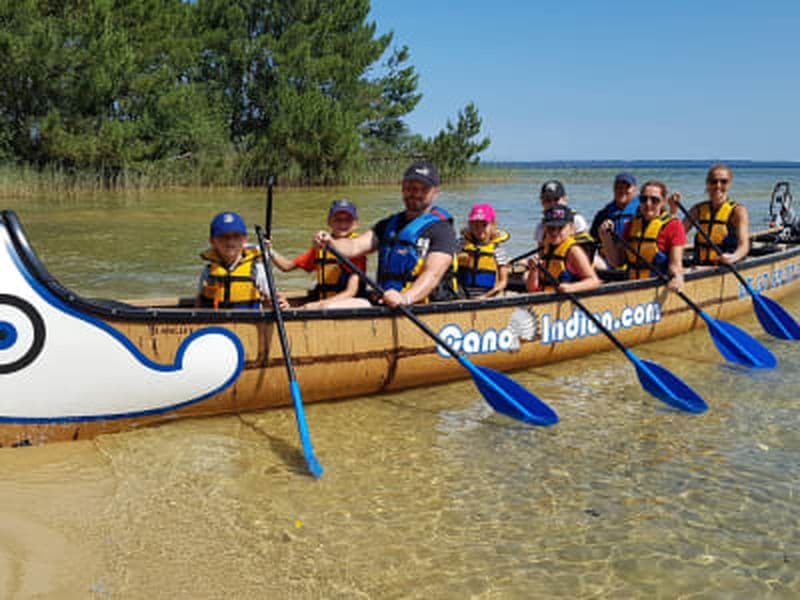Excursion en canoë indien électrique à Biscarrosse depuis Navarrosse