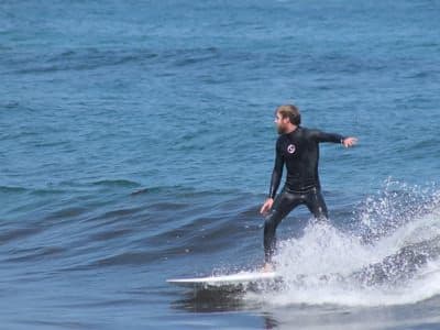 Cours de surf à Playa de Frejulfe, Asturies