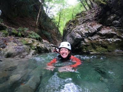 Canyoning sportif dans le canyon de Montmin depuis La Plagne-Tarentaise