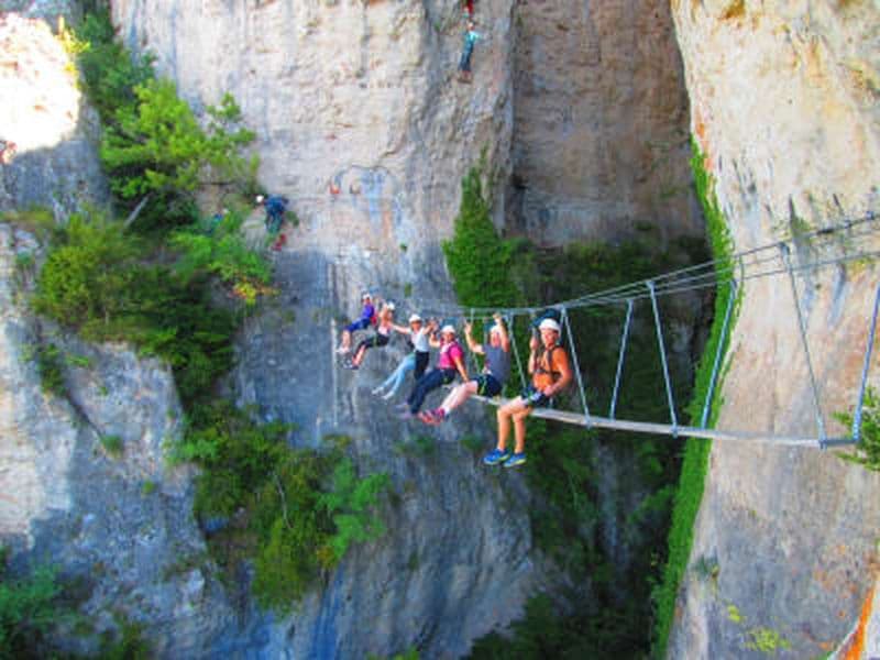 Via ferrata de Liaucous près de Millau, Gorges du Tarn