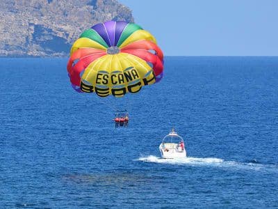 Vol en parachute ascensionnel depuis Es Canar, à Santa Eulària des Riu, Ibiza