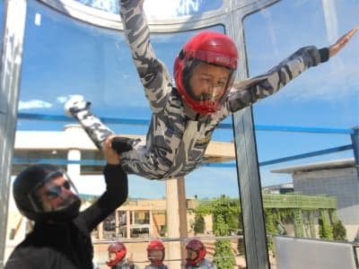 Simulateur de chute libre à l'Odysseum de Montpellier