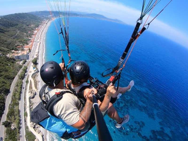 Vol en parapente en tandem au-dessus de Rhodes