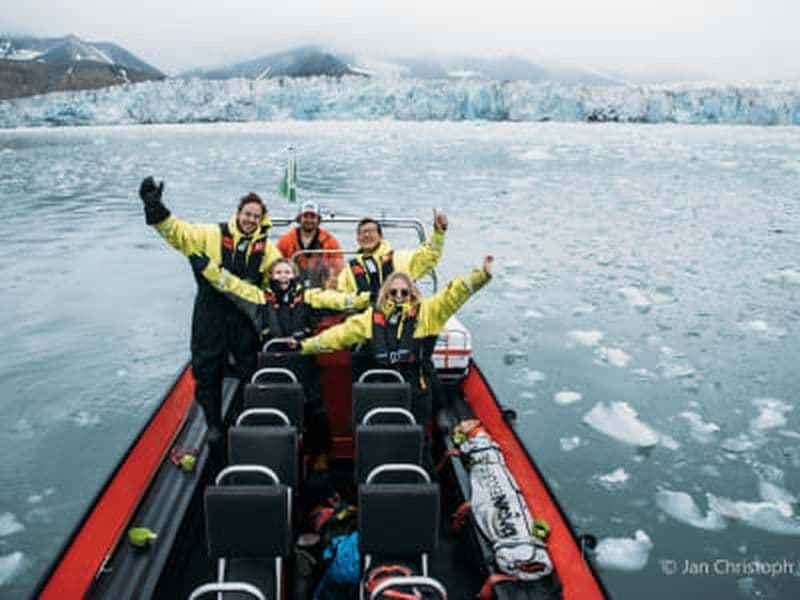 Safari au glacier en semi-rigide depuis Longyearbyen au Svalbard