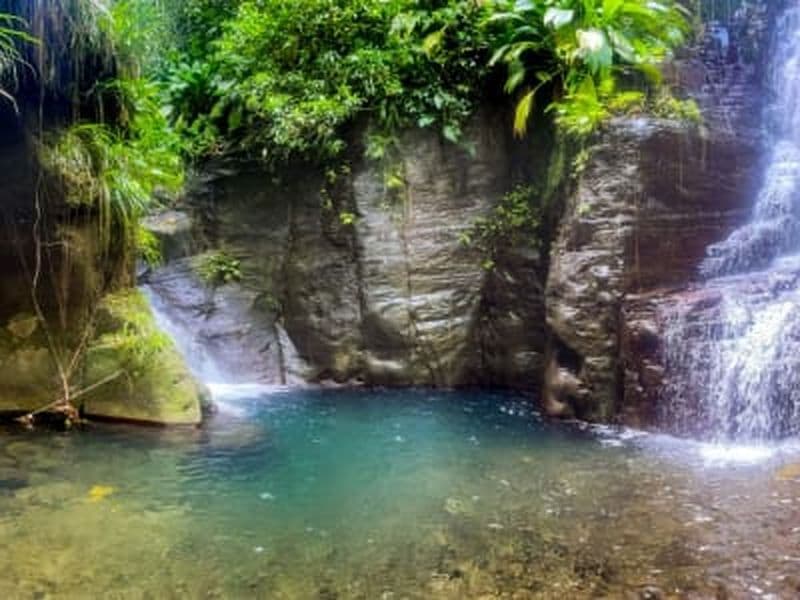 Canyoning dans Bois Malaisé près du volcan de la Soufrière