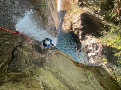 Canyoning sportif dans le canyon de Bénétant depuis La Plagne-Tarentaise