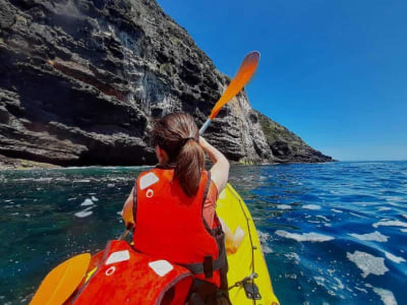 Excursion en kayak à partir de Praia dos Moinhos à São Miguel, Açores