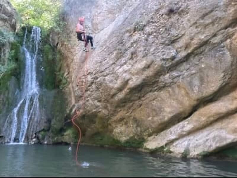 Canyoning dans le Cañón de Aguake, près de Logroño, La Rioja