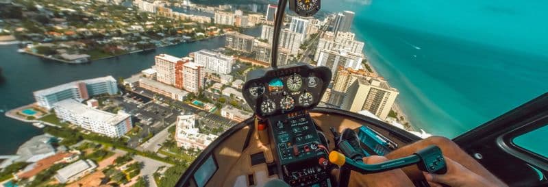 Vol en hélicoptère au-dessus de Miami
