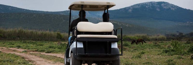 Balade en voiturette de golf dans le parc naturel de Porto Conte