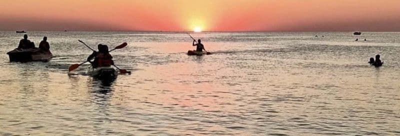 Balade en kayak à Sidi Jmour au coucher du soleil
