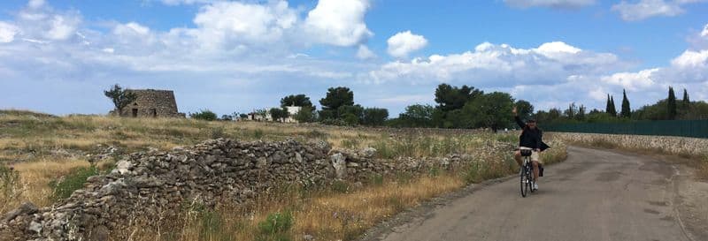 Balade à vélo dans Alezio, Tuglie et Porto Selvaggio