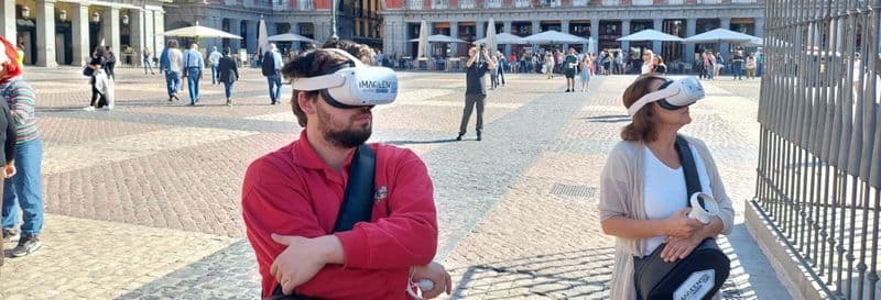 Visite dans Madrid avec des lunettes de réalité virtuelle