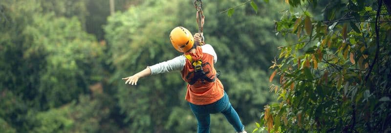 Tyrolienne au Parc Archéologique d’Angkor