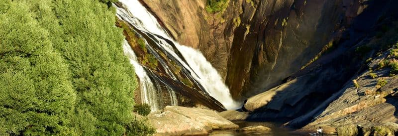 Balade en kayak à la cascade d'Ézaro