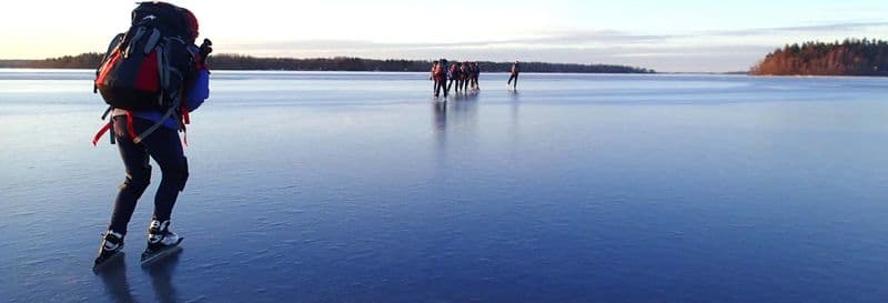 Leçon de patinage sur glace à Stockholm