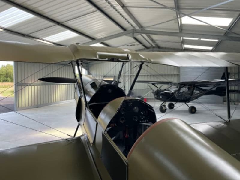 Vol en ULM Biplan Vintage à Dinard (35)