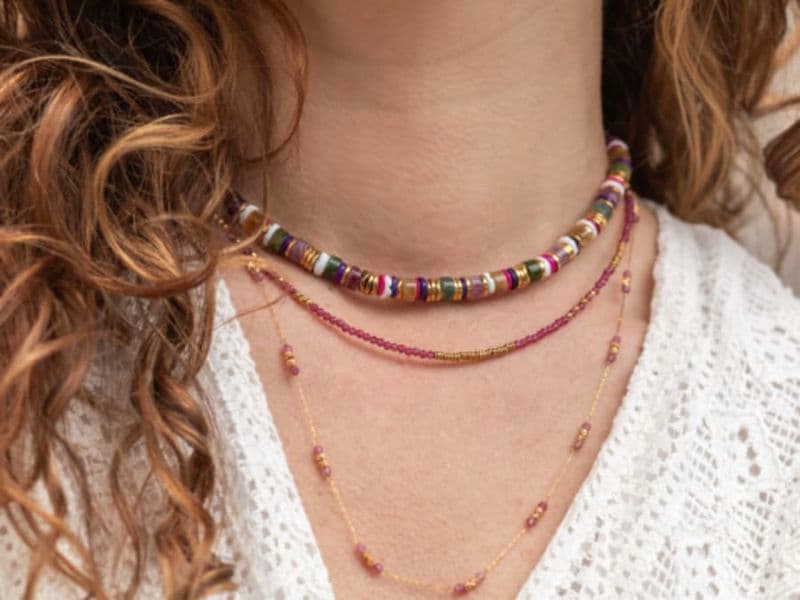 Atelier bijoux création d'un collier à Bordeaux (33)