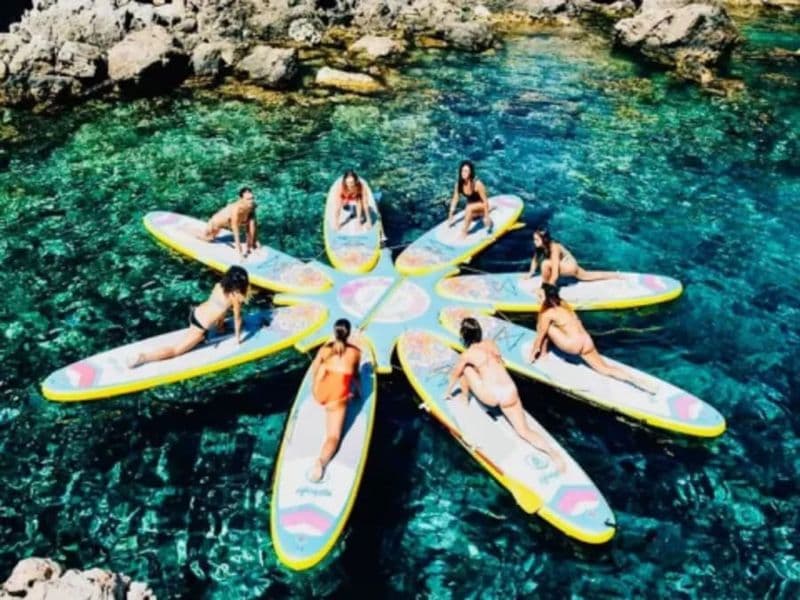 Yoga paddle au lever du soleil à Saint-Florent (20)