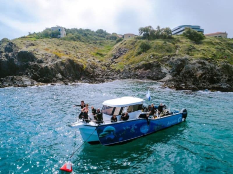 Baptême de plongée en bateau à Argelès-sur-Mer (66)