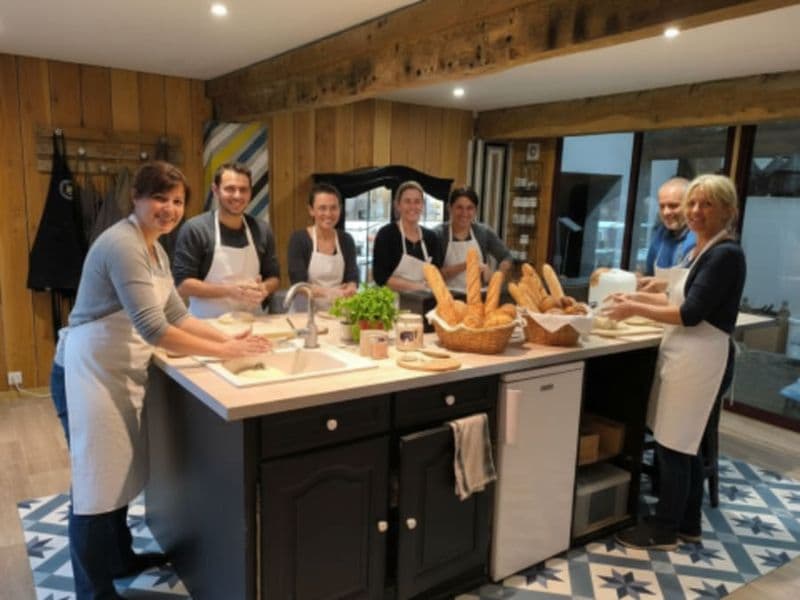 Atelier cuisine du Levain au Pain à Sainte-Croix-du-Mont (33)