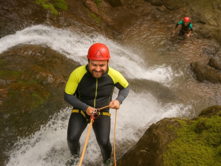 Canyoning au canyon de Saulin près de Belfort (70)