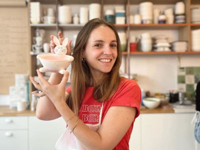Atelier peinture sur céramique & goûter à Paris 14ème