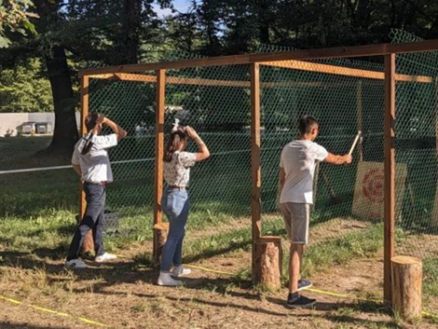 Lancer de hache à l'Etang de la vallée (45)